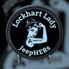 Badge - Lockhart Lady JeepHERS White Accents (Multiple Colors Available)