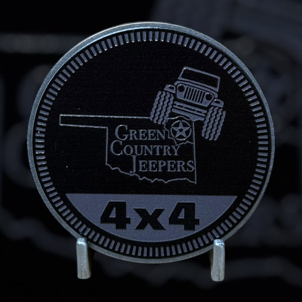 Badge - Green Country Jeepers - State Logo (Multiple Colors Available)