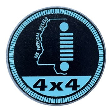 Club Badge - MS Freedom Jeepers 4x4 (Multiple Colors Available)