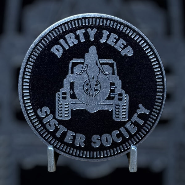 Club Badge - Dirty Jeep Sister Society (Multiple Colors Available)