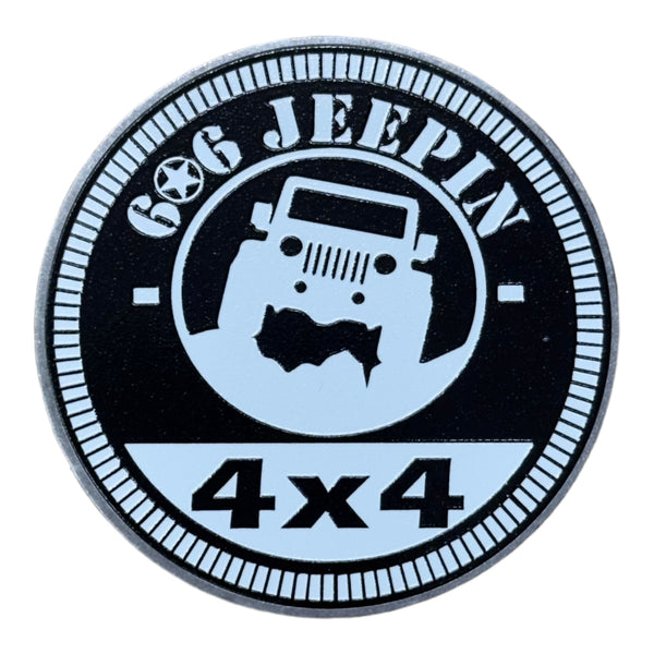 Club Badge - 606 Jeepin 4x4 (Multiple Colors Available)