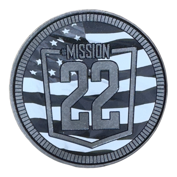 Club Badge - Mission 22 - Greyscale