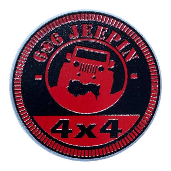 Club Badge - 606 Jeepin 4x4 (Multiple Colors Available)