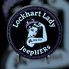 Badge - Lockhart Lady JeepHERS White Accents (Multiple Colors Available)