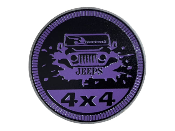 Badge - Riverbend Jeeps 4x4 Logo (Multiple Colors Available)