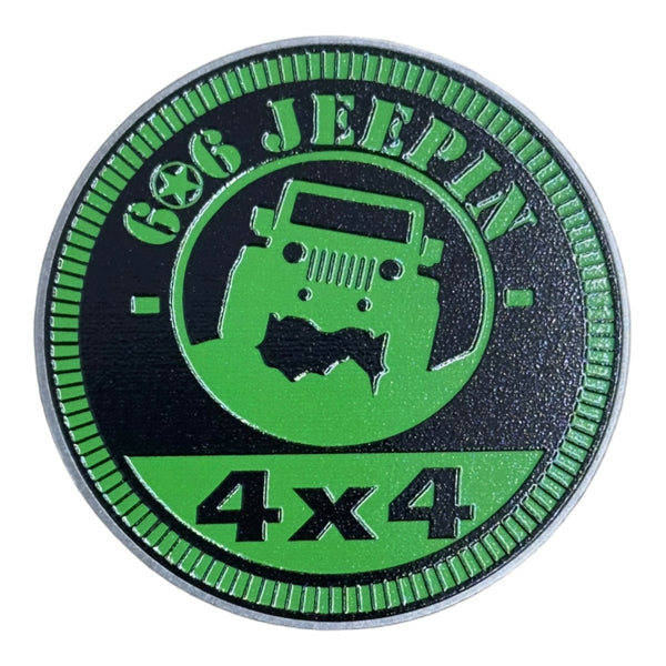 Club Badge - 606 Jeepin 4x4 (Multiple Colors Available)