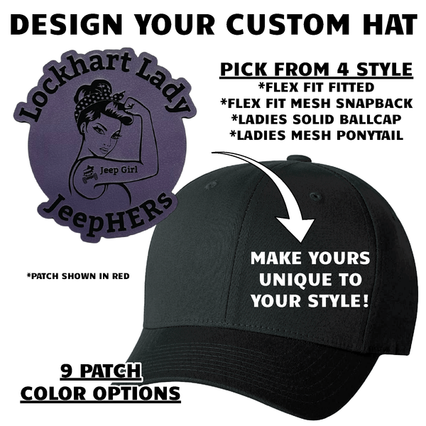 Lockhart Lady JeepHERs - Logo Hat (4 Hat Styles & 9 Hat Colors To Pick From)