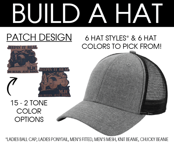 Apparel Motley Jeep Crew - Hat (6 Hat Styles & 6 Hat Colors To Pick From)