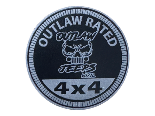 Club Badge - Outlaw Jeeps (Multiple Colors Available)