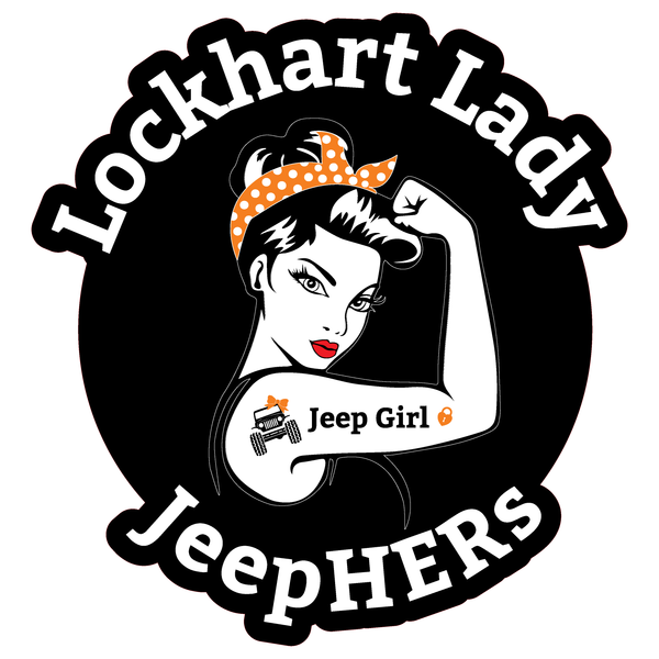 Lockhart Lady JeepHERs - Round Decal