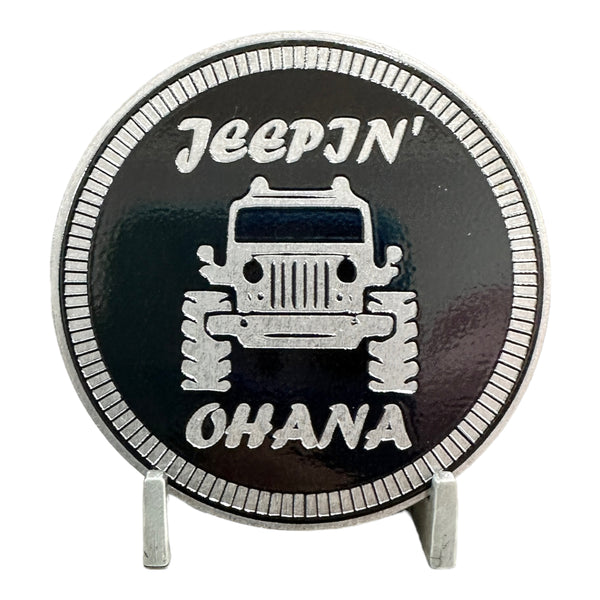 Club Badge - Jeepin' Ohana (Multiple Colors Available)