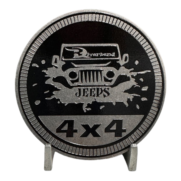 Club Badge - Riverbend Jeeps 4x4 Logo (Multiple Colors Available)