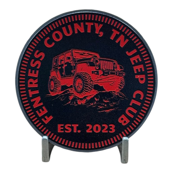 Club Badge - Fentress County, TN Jeep Club (Multiple Colors Available)