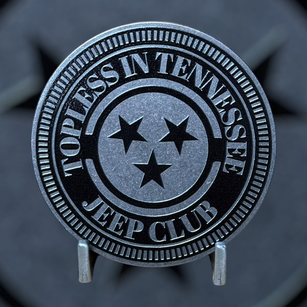 Club Badge - Topless In Tennessee (Multiple Colors Available)