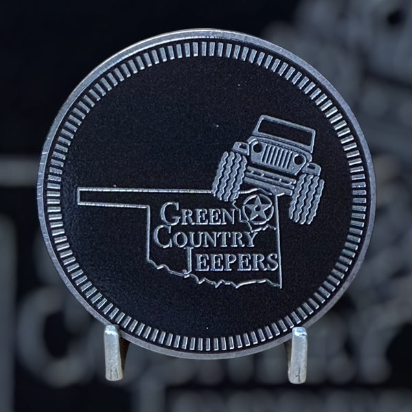 Club Badge - Green Country Jeepers - State Logo (Multiple Colors Available)