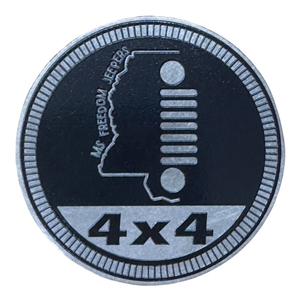 Club Badge - MS Freedom Jeepers 4x4 (Multiple Colors Available)