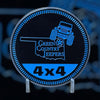 Badge - Green Country Jeepers - State Logo 4x4 (Multiple Colors Available)