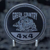 Badge - Green Country Jeepers - Jeep Logo 4x4 (Multiple Colors Available)