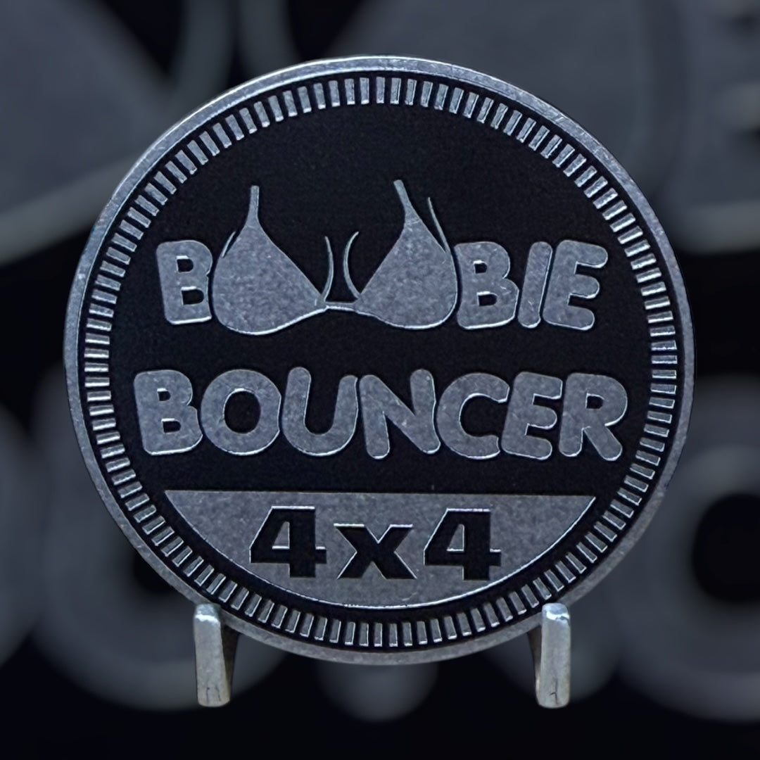 Custom4x4Badge Boobie Bouncer