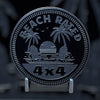 Custom4x4Badge - Beach Rated BW