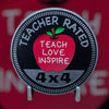 Custom4x4Badge - Teacher Rated
