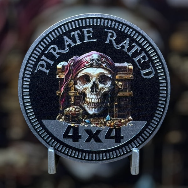 Custom4x4Badge - Pirate Rated w/Chest