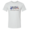Peace, Love, USA- Available in a Shirt or Tank Top