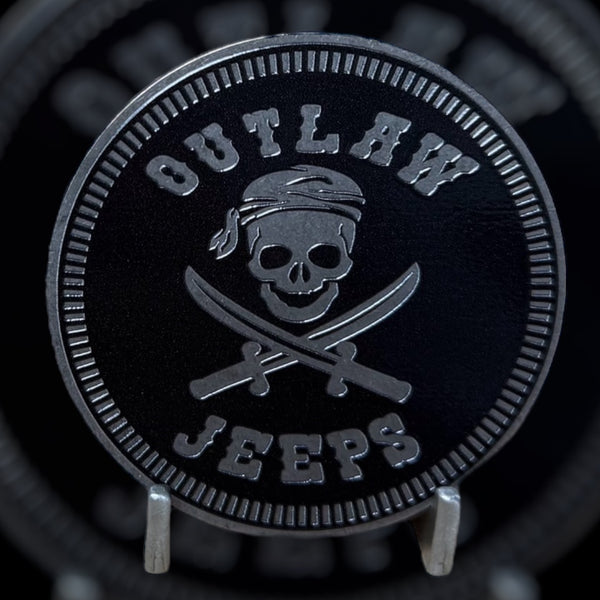 Club Badge - Outlaw Jeeps (Multiple Colors Available)