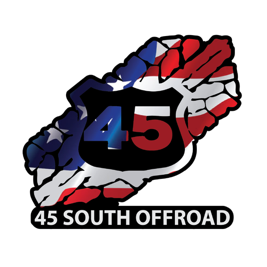 45 South - USA Flag Logo