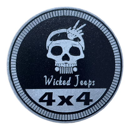 Badge - Wicked Jeeps 4x4 (Multiple Colors Available)