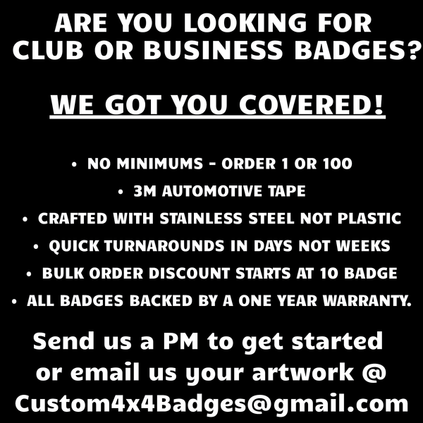 Club Badges - DJC (Multiple Colors Available)