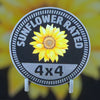 Custom4x4Badge - Sunflower Rated