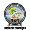 Beach Rated (Full Color) 4x4 Badge