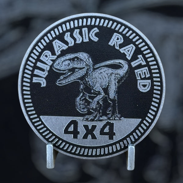Custom4x4Badge - Jurassic Rated (Raptor)