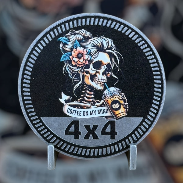 Custom4x4Badge - Coffee Addict