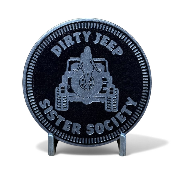 Club Badges - Dirty Jeep Sister Society (Multiple Colors Available)