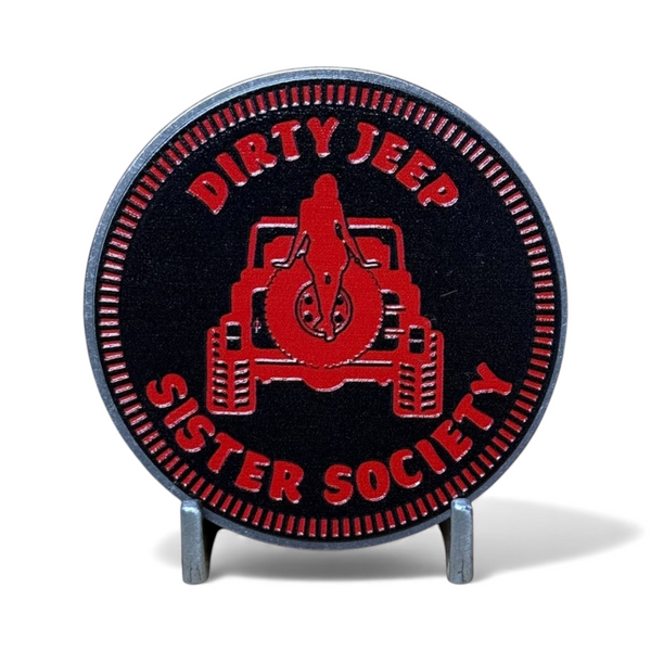 Club Badges - Dirty Jeep Sister Society (Multiple Colors Available)