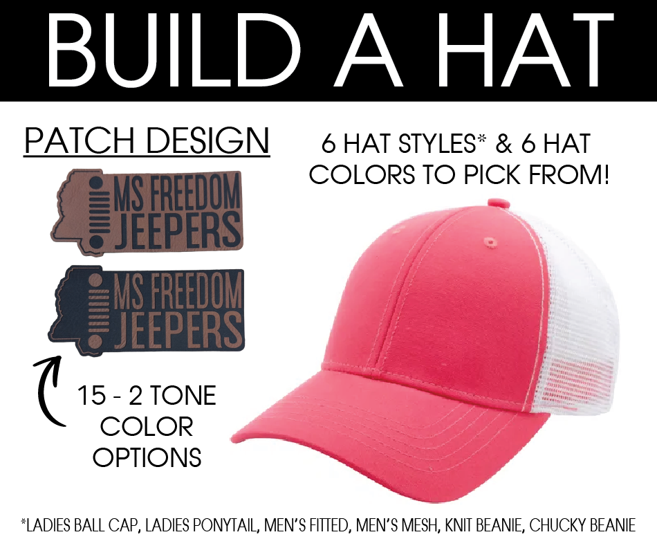 MS Freedom Jeepers Apparel - Hat (6 Hat Styles & 6 Hat Colors To Pick From)