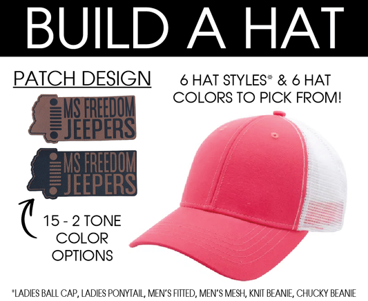 MS Freedom Jeepers Apparel - Hat (6 Hat Styles & 6 Hat Colors To Pick From)