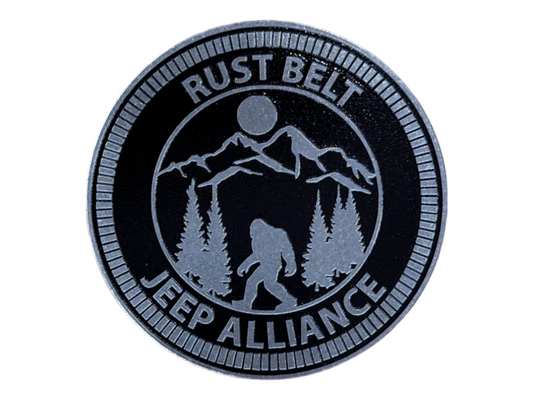 Badge - Rust Belt Jeep Alliance Sasquatch (Multiple Colors Available)