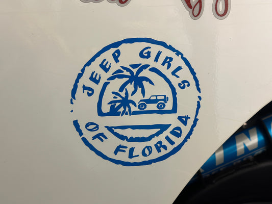 Jeep Girls Of Florida - Beach Logo