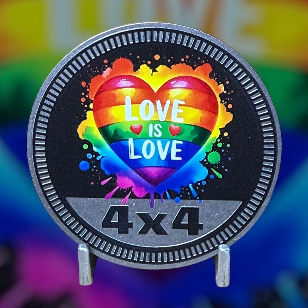 Custom4x4Badge - Love Is Love