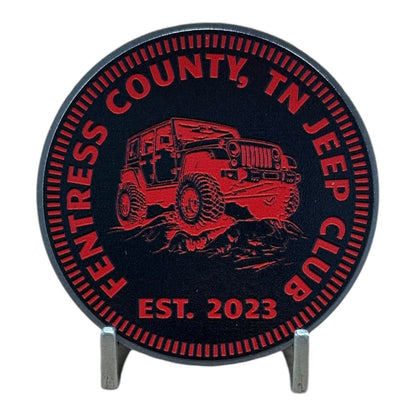 Badge - Fentress County, TN Jeep Club (Multiple Colors Available)