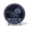 Club Badges - Green Country Jeepers - State Logo 4x4 (Multiple Colors Available)