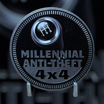 Custom4x4Badge - Anti-Theft Millennial