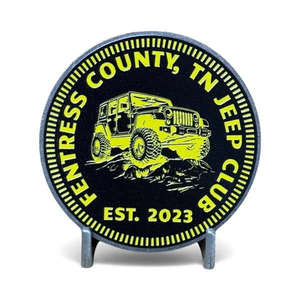 Club Badge - Fentress County, TN Jeep Club (Multiple Colors Available)