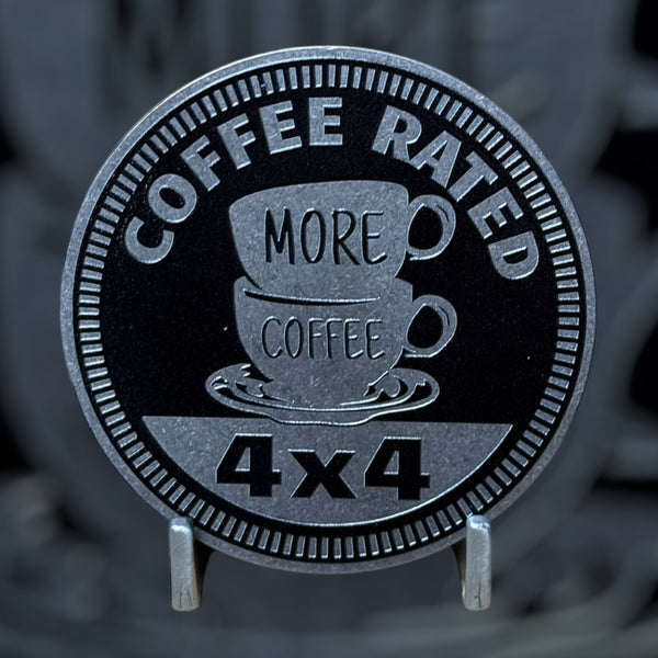 Custom4x4Badge - Coffee Rated