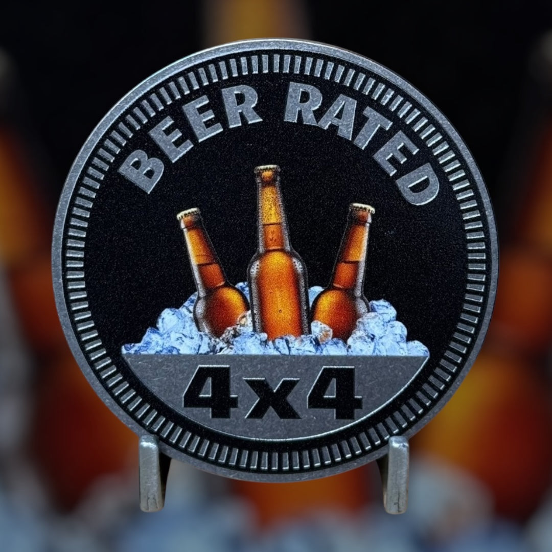 Custom4x4Badge - Beer Rated (Bottles)