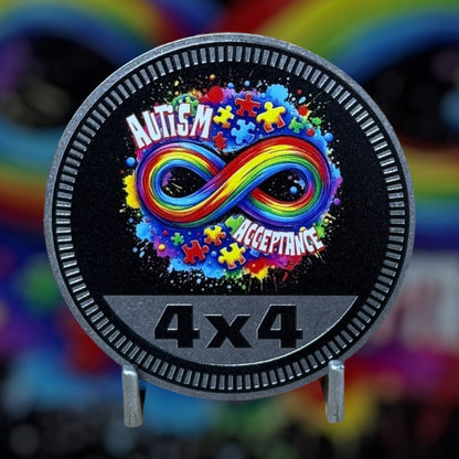 Custom4x4Badge - Autism Awareness