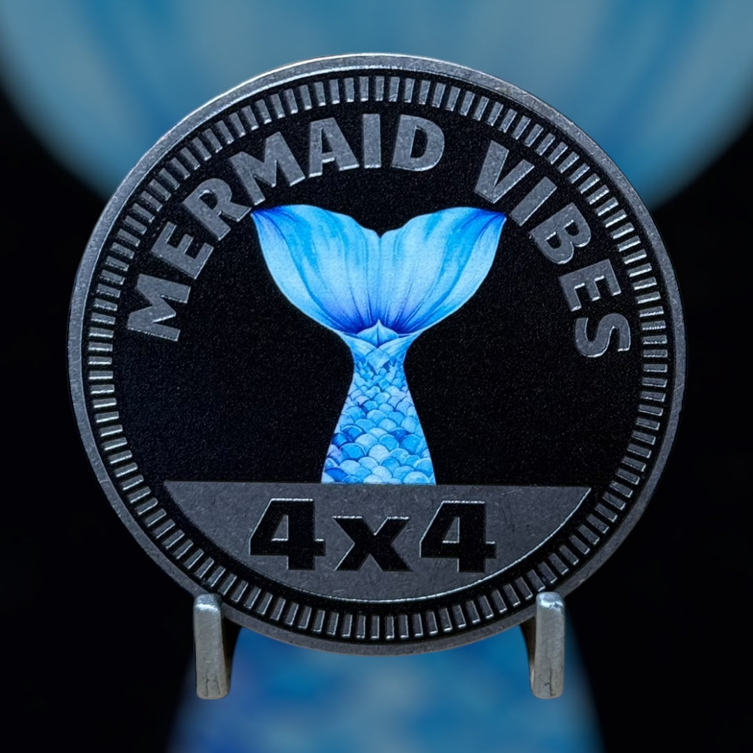 Custom4x4Badge - Mermaid Rated (Blue)